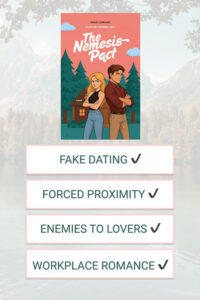 List-style pin with each trope as a bullet point + book cover thumbnail.