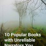 Foggy marsh area with overlay text 10 popular books with unreliable narrators you need to know