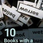 Pile of word magnets with text overlay - 10 books with a one word title