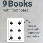 Playing Card Reading Challenge 9 Books with Footnotes