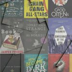 Collage of book covers and papers