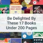 Book collage with overlay text: Be Delighted By These 17 Books Under 200 Pages
