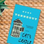 Flatlay of the book Cat's Cradle by Kurt Vonnegut