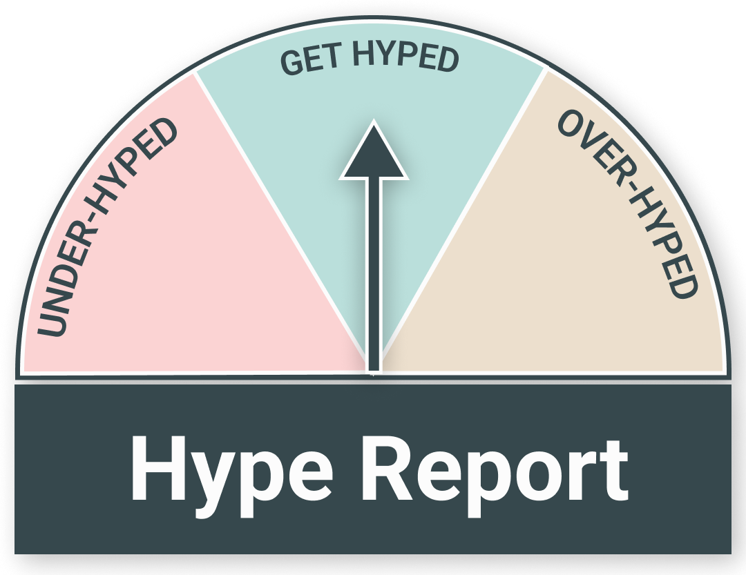 Hype Report Meter set at "Get-Hyped"
