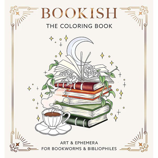 Bookish coloring book