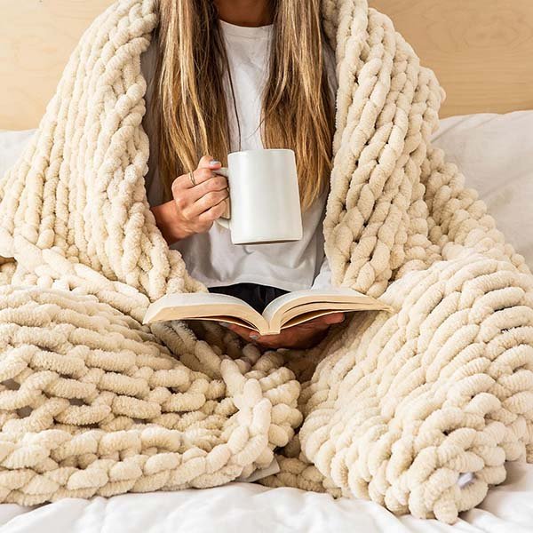 Chunky Knit Throw