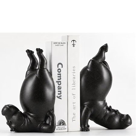 Hippo Bookends
