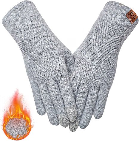 Touch Screen Gloves in Grey