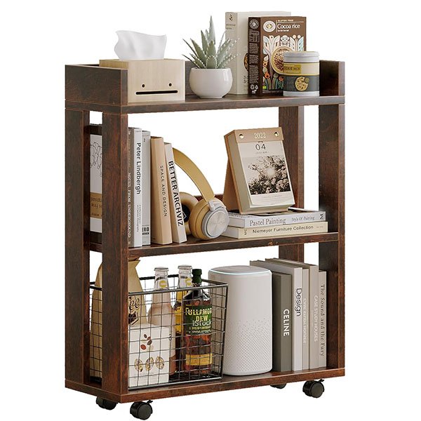 Wooden Book Cart